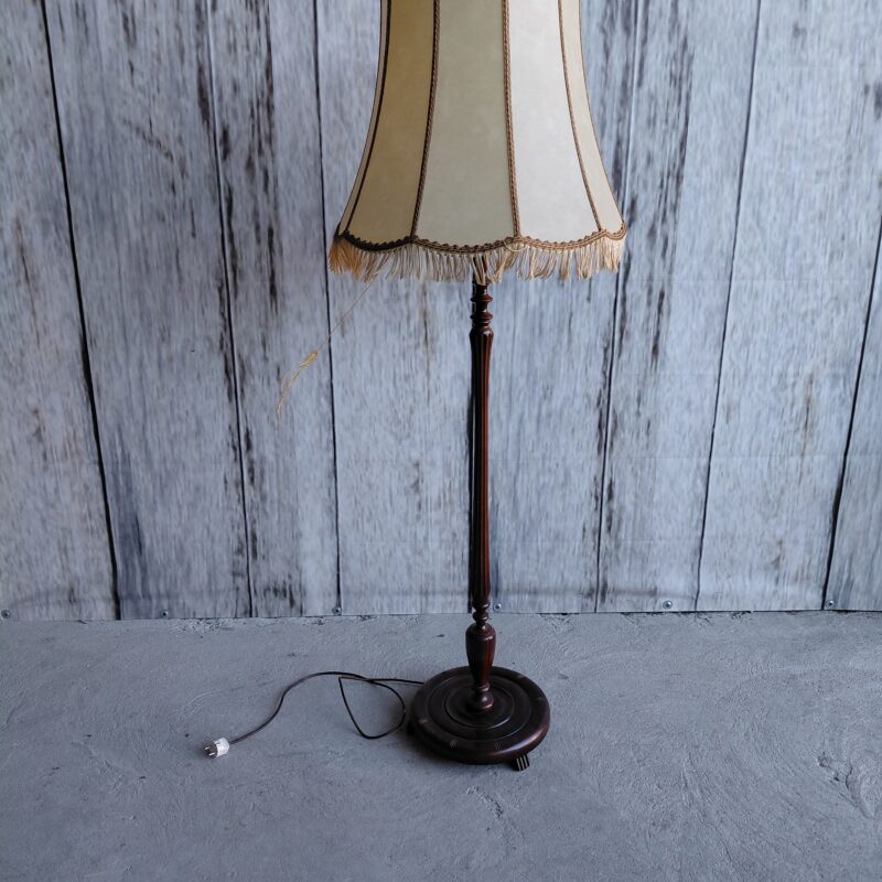 lampa stojąca , abażur skóra / 242