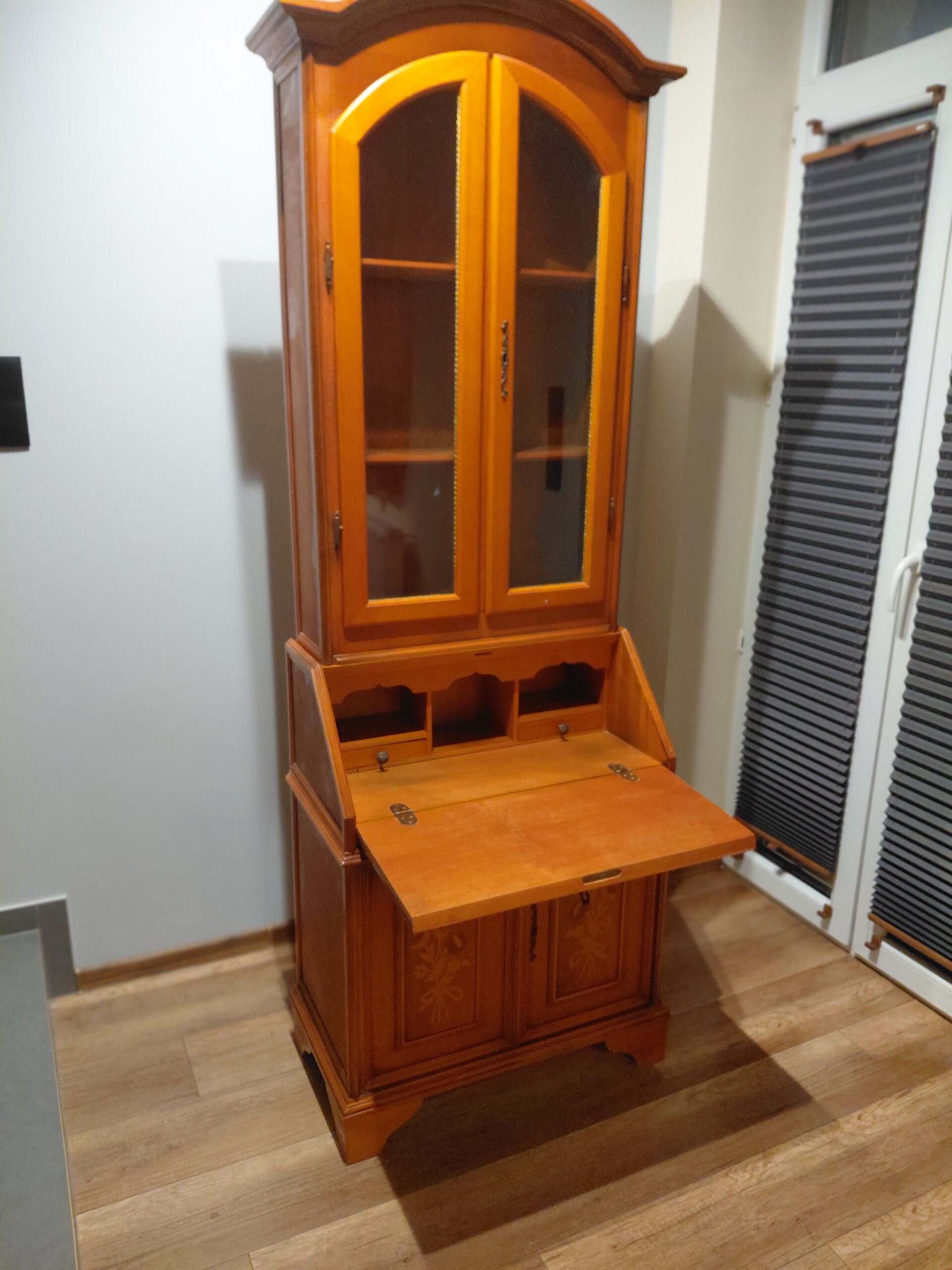 Sekretarzyk Biurko Stylowe z intarsją / 244 - Image 6
