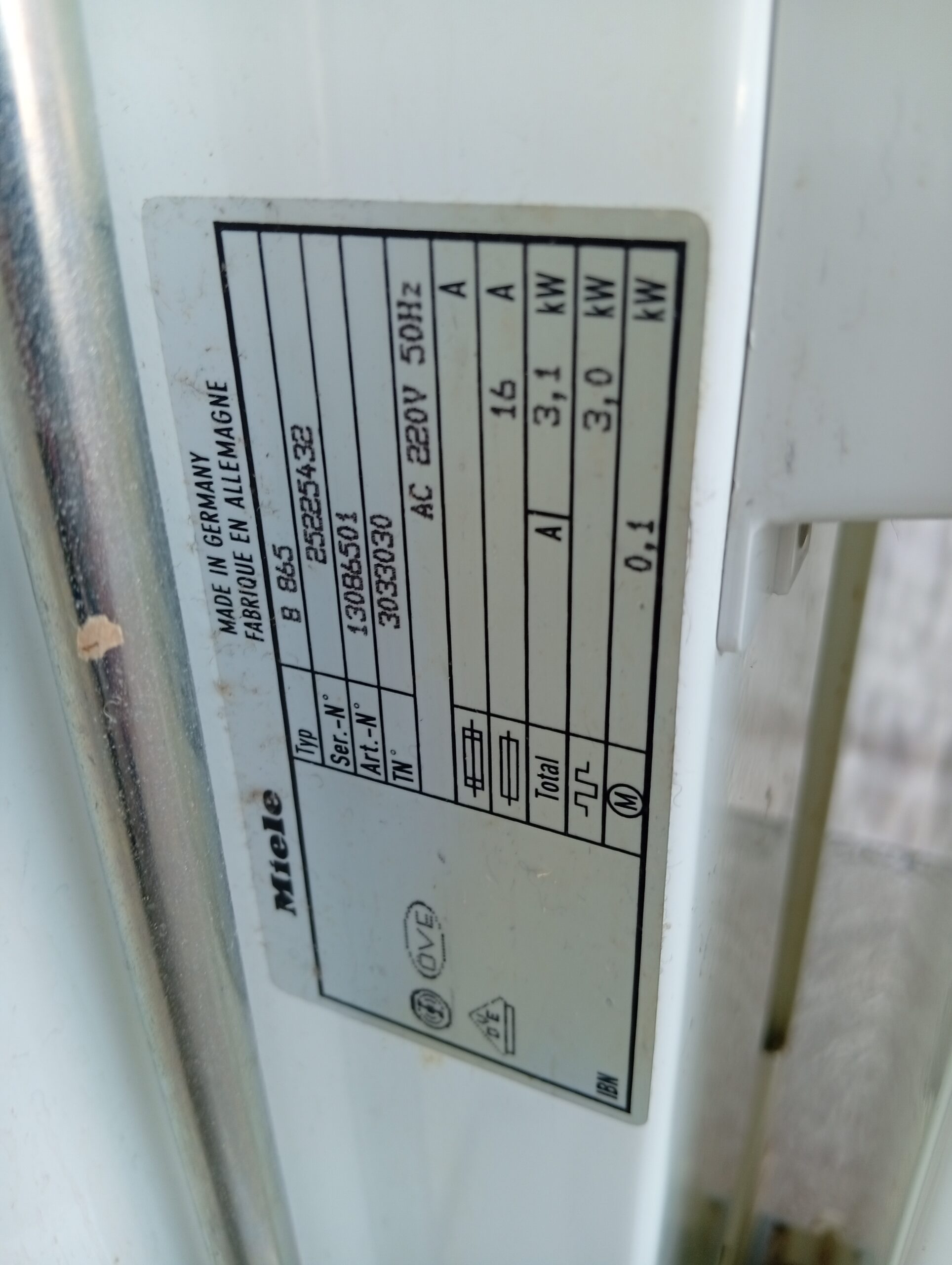 magiel MIELE B 865 / 697 - Image 8