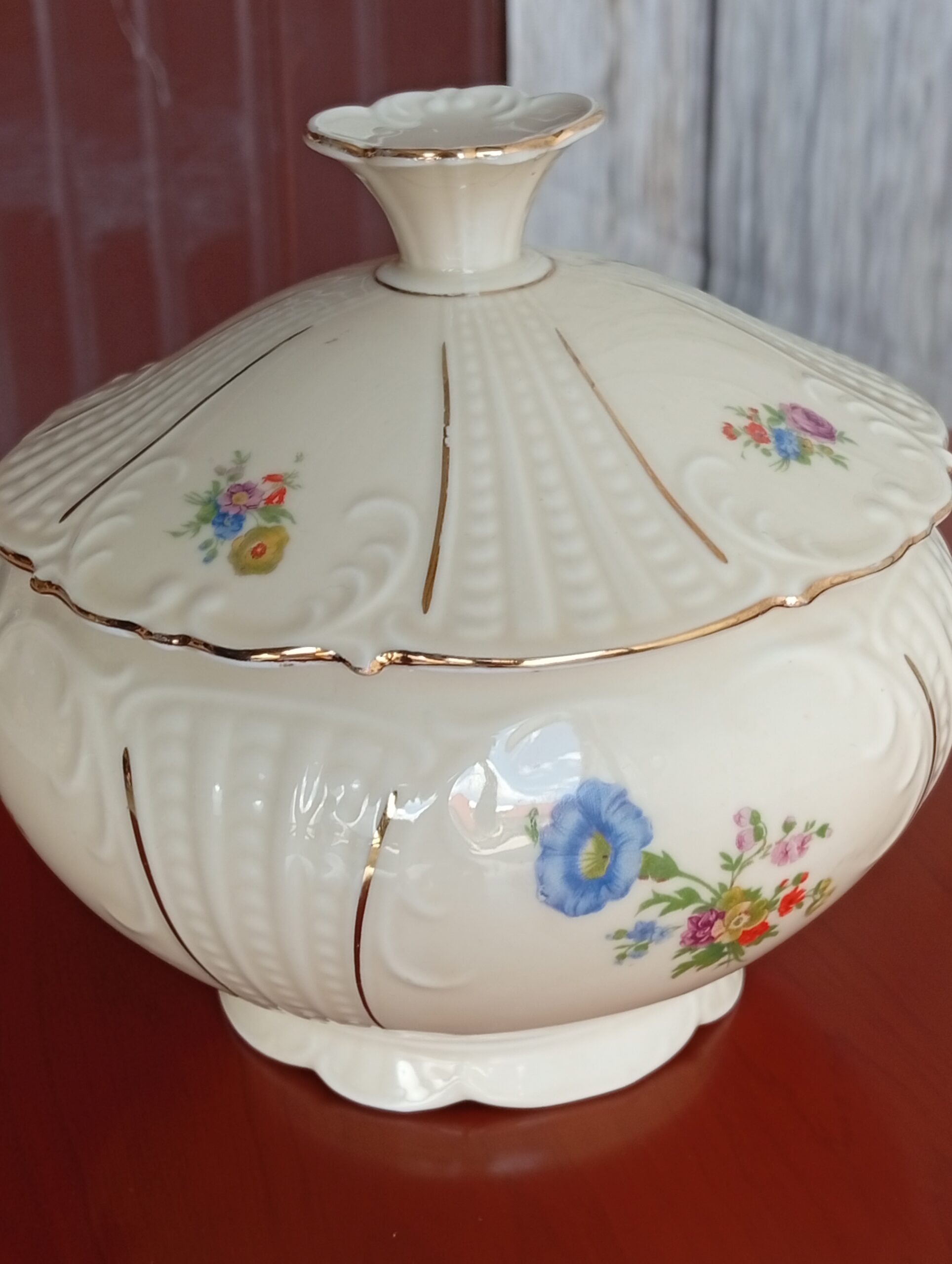 porcelanowa bombonierka , cukiernica / 921 - Image 5