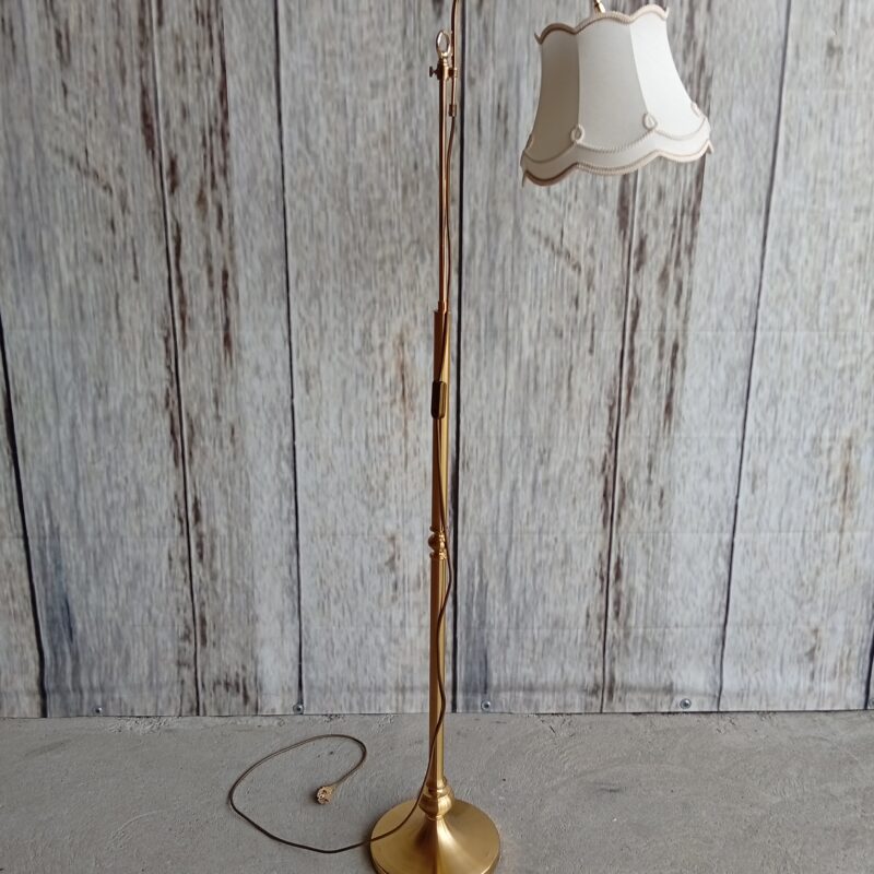 mosiężna lampa podłogowa w stylu vintage / retro / 192